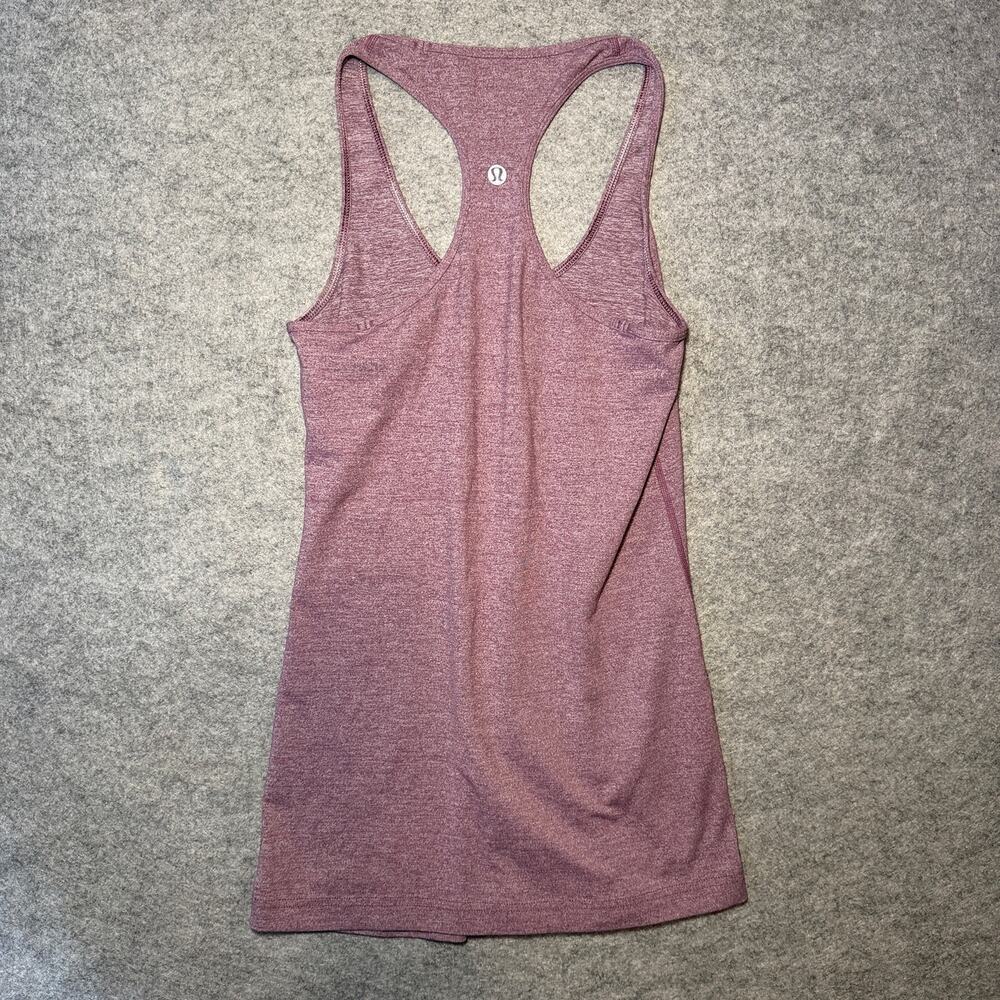 Lululemon Women’s Tank Top 6 Heathered Purple Sleeveless Racerback Athletic